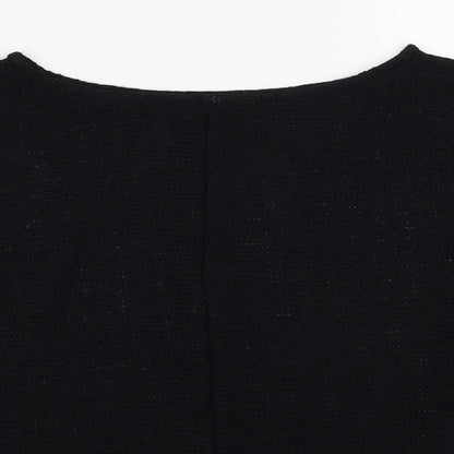Womens UK Size M Preworn Black Pullover Jumper