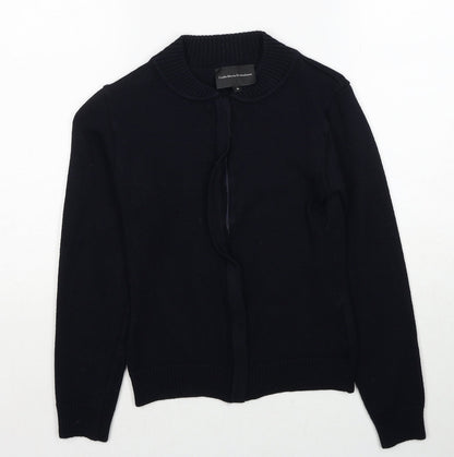 Guido Maria Kretschmer Womens Blue Collared Acrylic Pullover Jumper Size 6