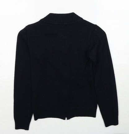 Guido Maria Kretschmer Womens Blue Collared Acrylic Pullover Jumper Size 6