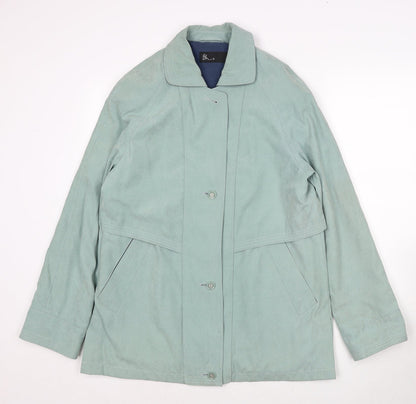 Womens UK Size 10 BHS Blue Overcoat