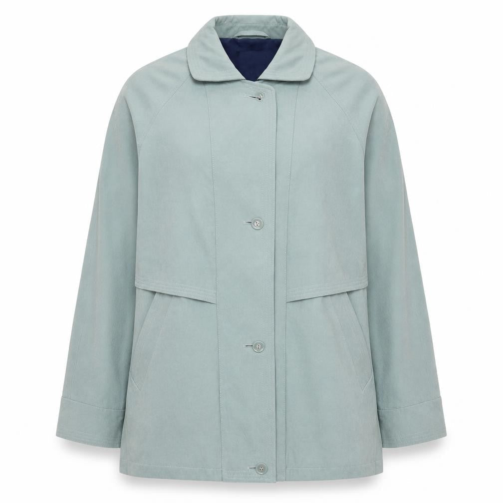 Womens UK Size 10 BHS Blue Overcoat