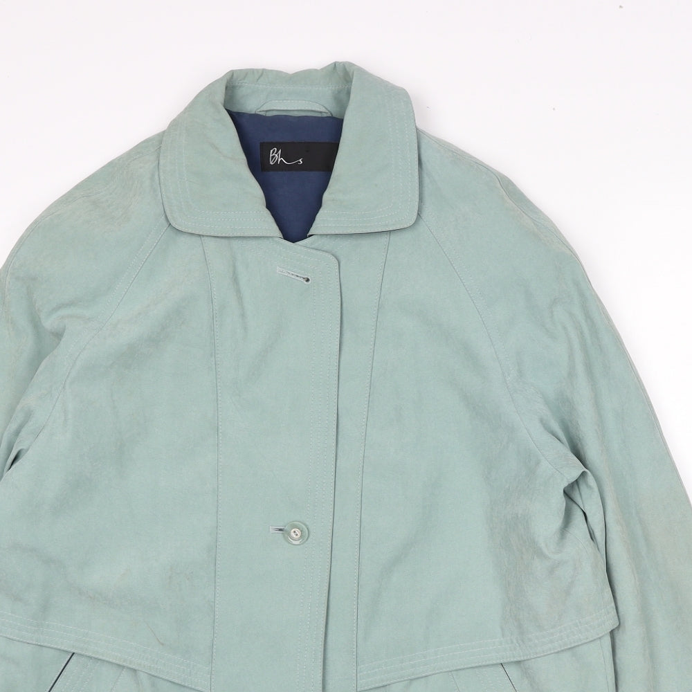 Womens UK Size 10 BHS Blue Overcoat
