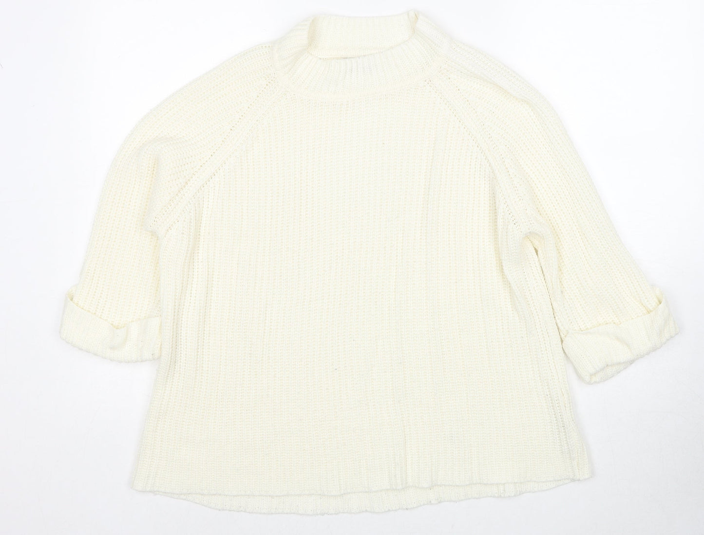 Womens UK Size 14 F&F Ivory Pullover Jumper