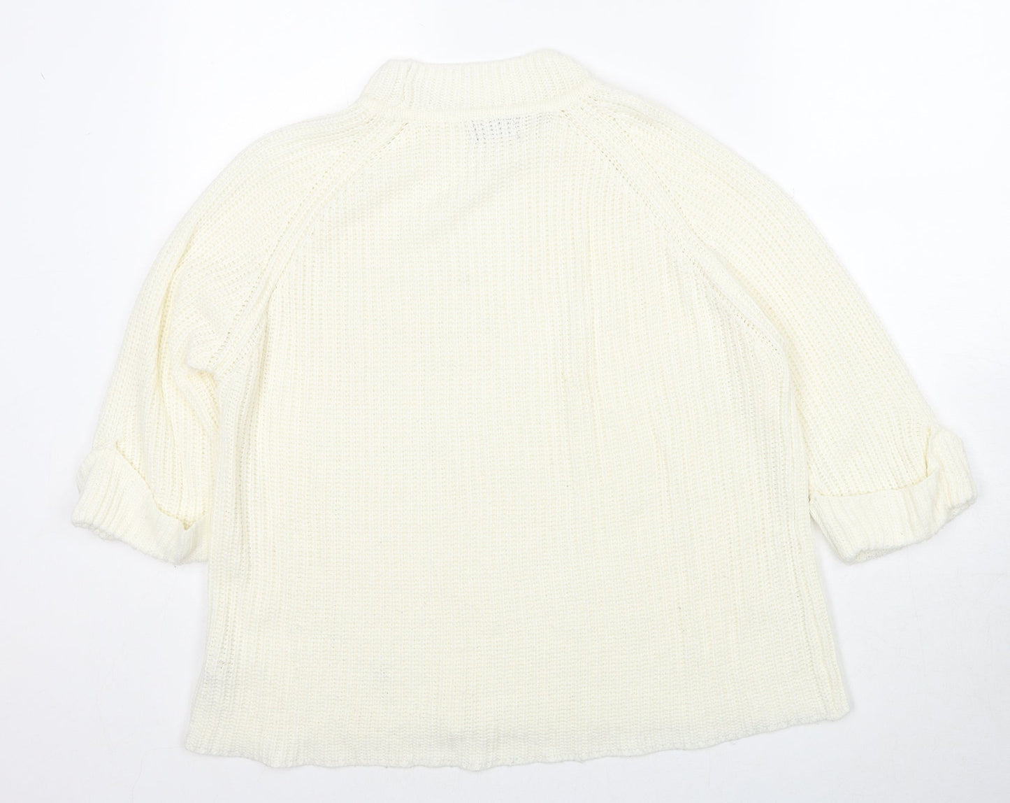 Womens UK Size 14 F&F Ivory Pullover Jumper