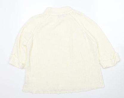Womens UK Size 14 F&F Ivory Pullover Jumper