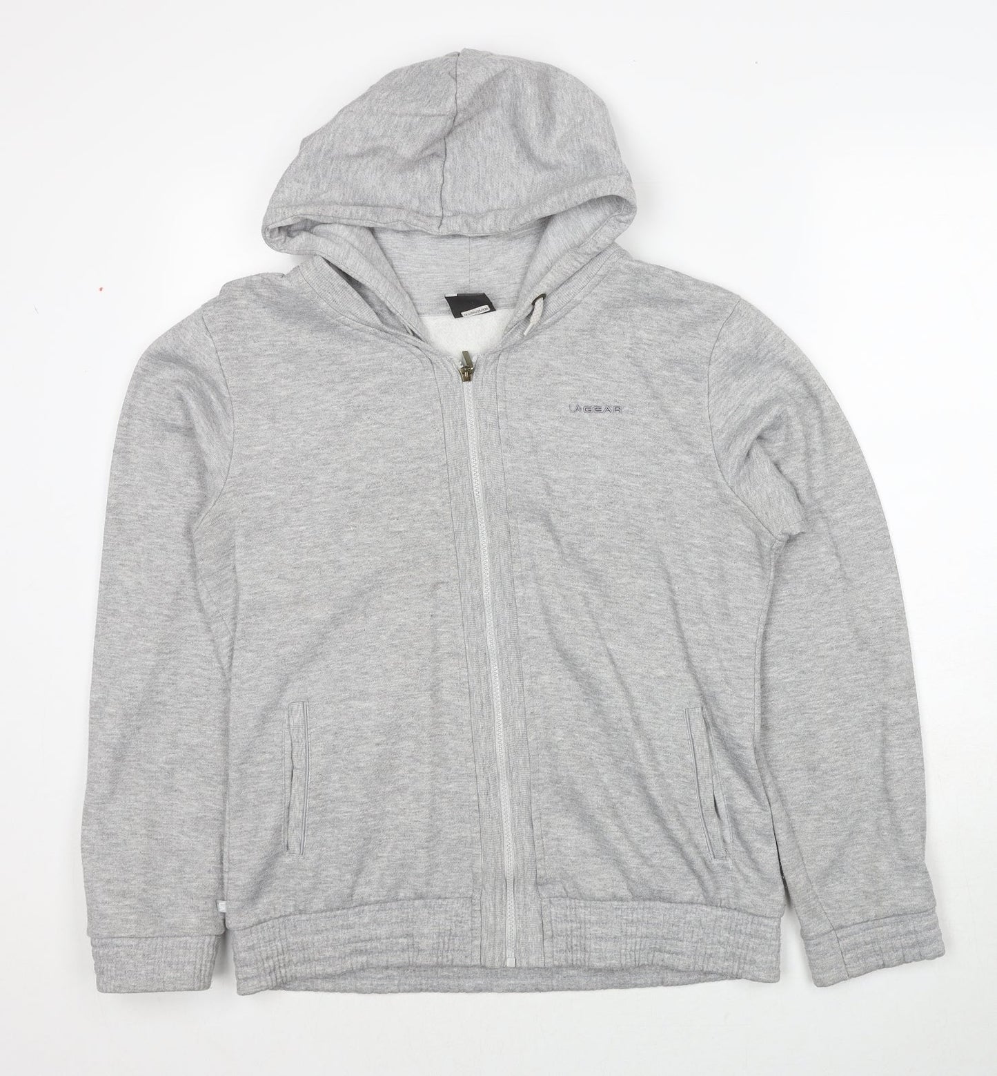 Womens UK Size 14 LA Gear Grey Full Zip Hoodie