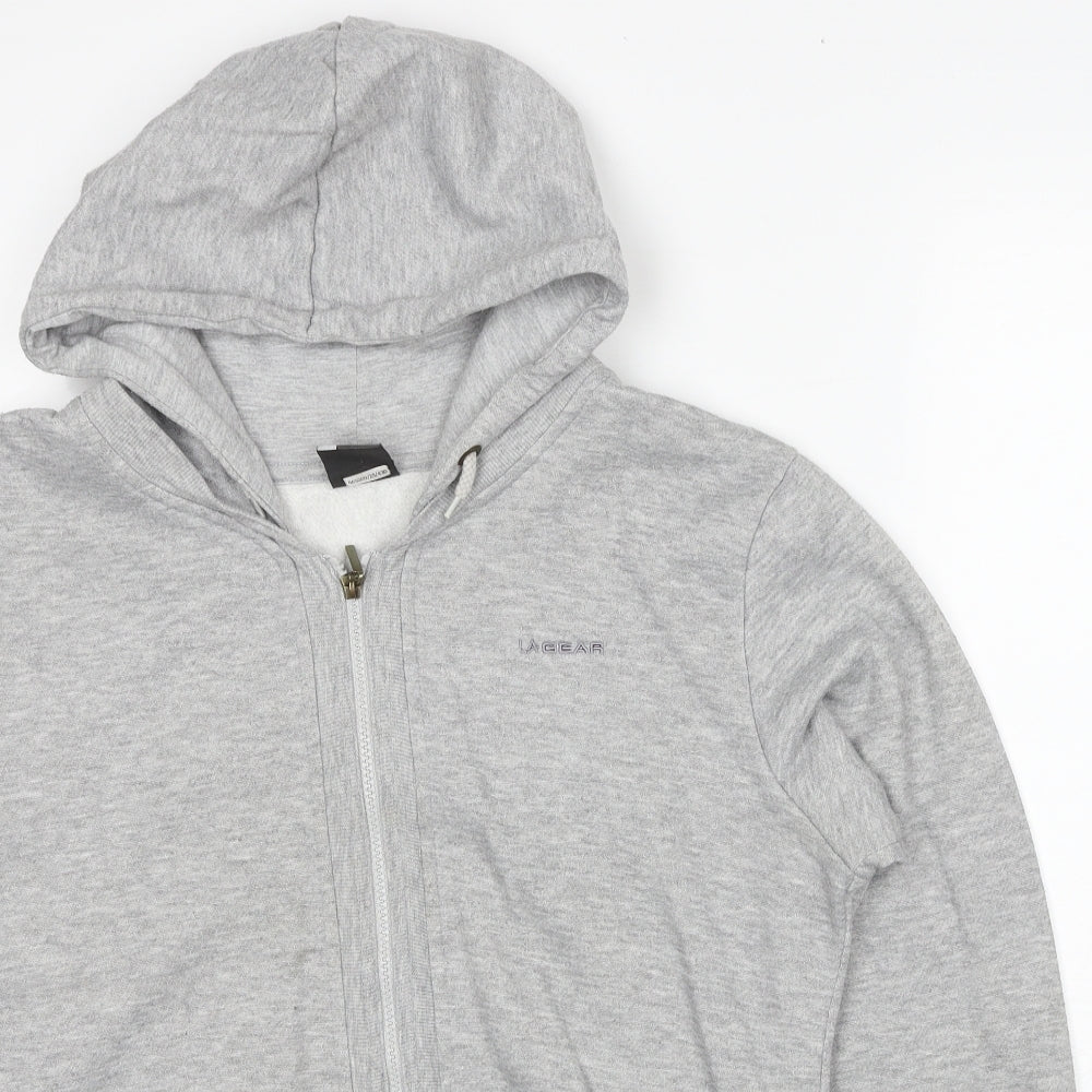 Womens UK Size 14 LA Gear Grey Full Zip Hoodie