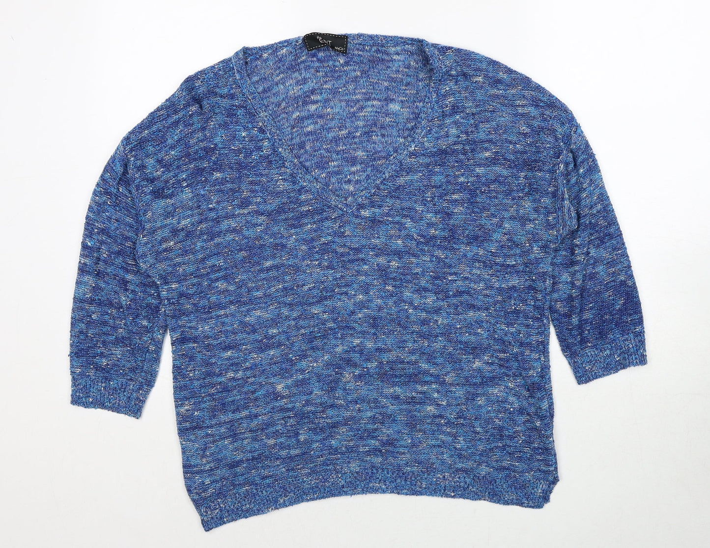 Womens UK Size M M&Co Blue Pullover Jumper