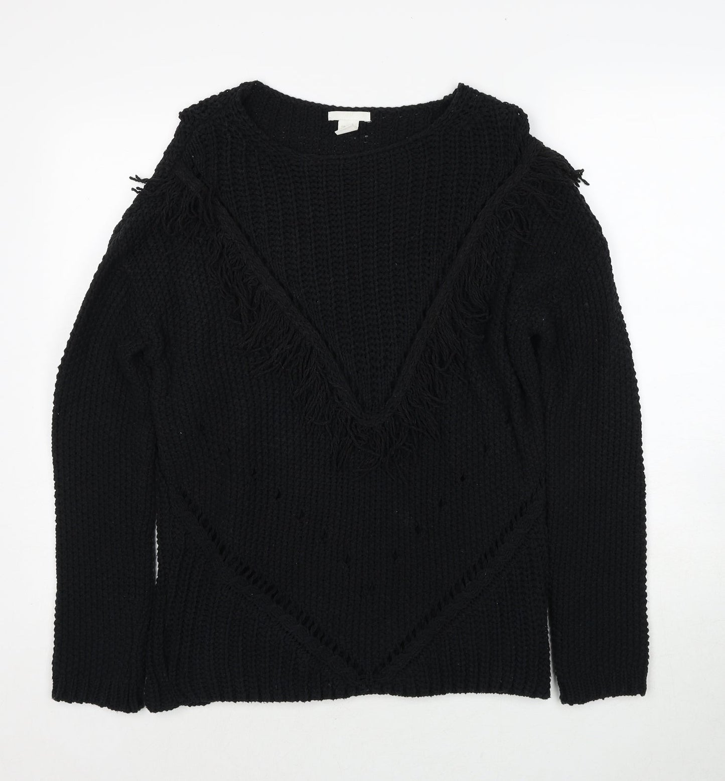 Womens UK Size S H&M Black Pullover Jumper