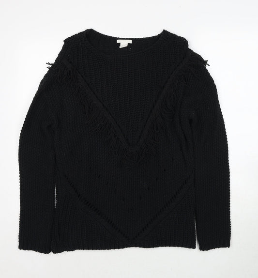 Womens UK Size S H&M Black Pullover Jumper