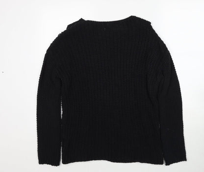 Womens UK Size S H&M Black Pullover Jumper