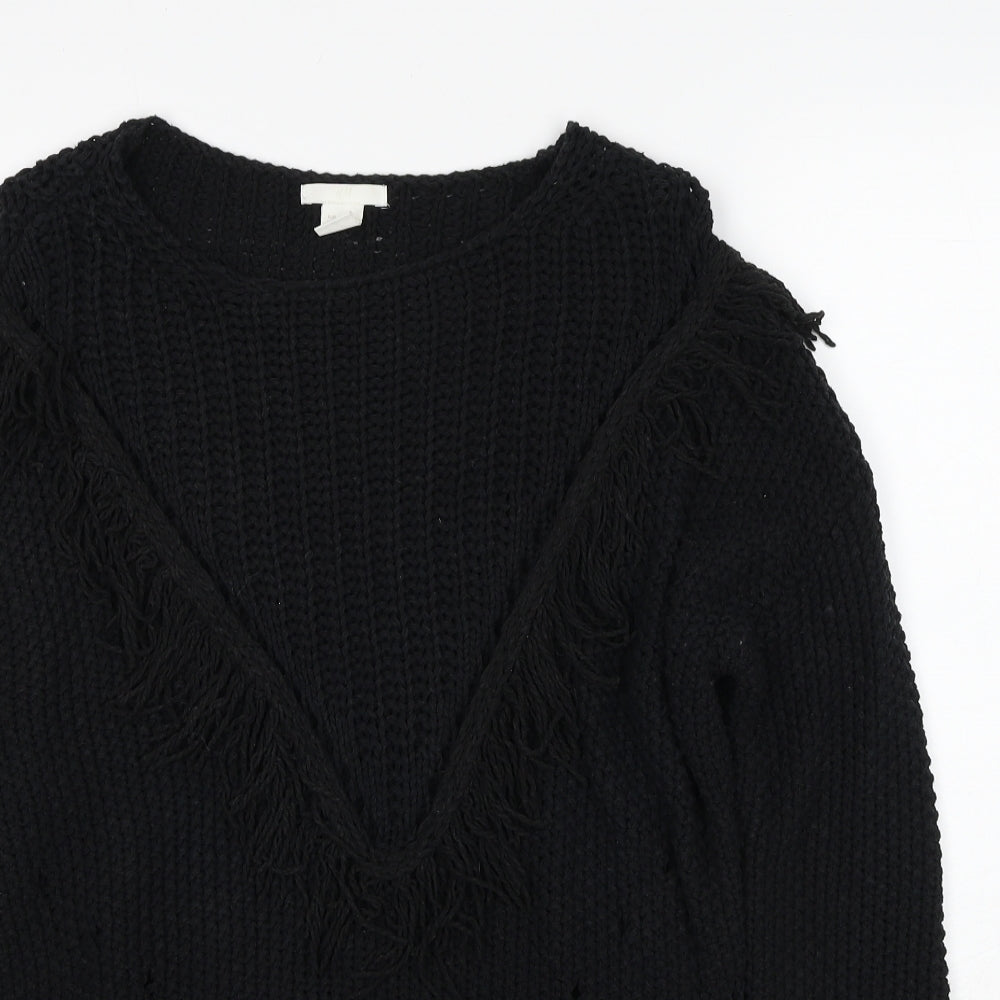 Womens UK Size S H&M Black Pullover Jumper