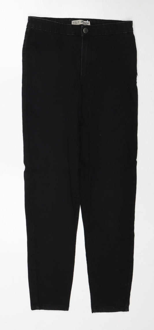 Denim & Co. Womens Black Cotton Skinny Jeans Size 10 Regular Zip