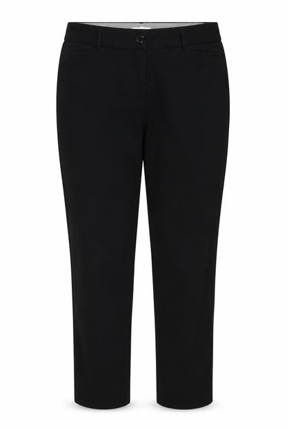 Womens UK Size 10 Dalia Regular Fit Chino Black Trousers