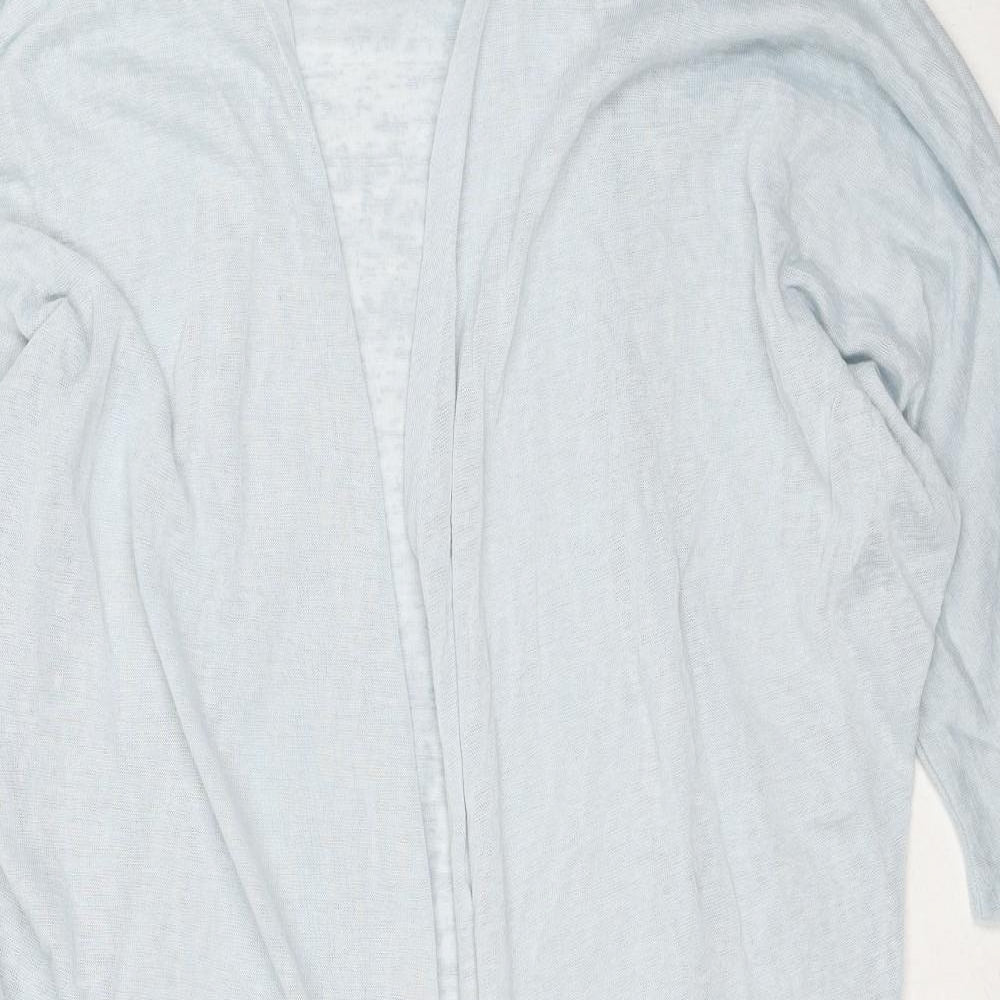 B.You Womens Blue V-Neck Polyester Cardigan Jumper Size L