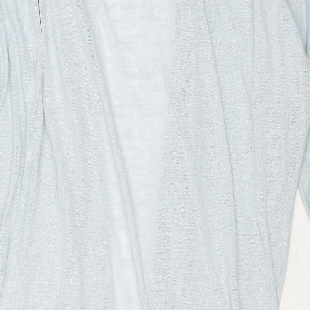 B.You Womens Blue V-Neck Polyester Cardigan Jumper Size L