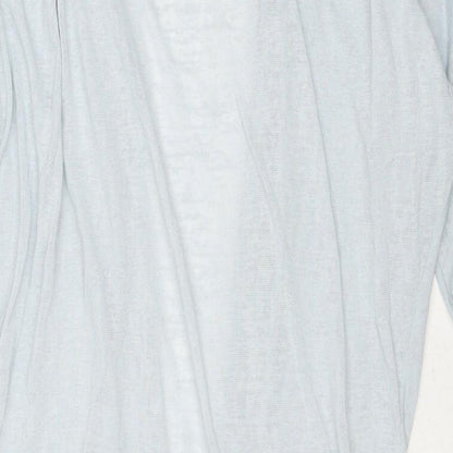 B.You Womens Blue V-Neck Polyester Cardigan Jumper Size L