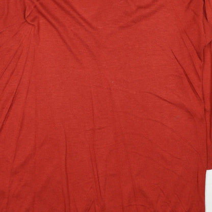 Womens UK Size M Marks and Spencer Red Pullover Jumper