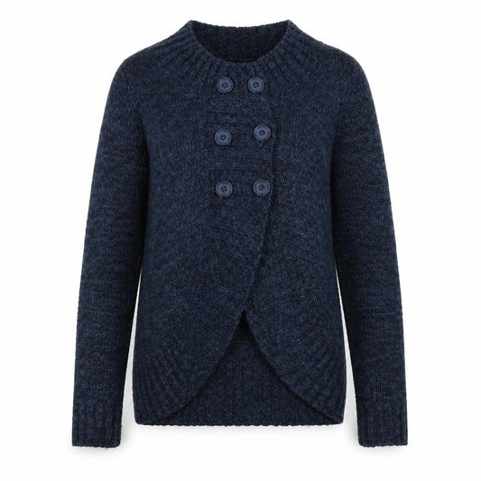 Forever 21 Womens Blue Round Neck Acrylic Cardigan Jumper Size S