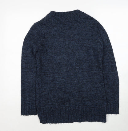 Womens UK Size S FOREVER 21 Blue Cardigan Jumper