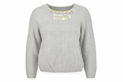 Womens UK Size 12 F&F Grey Pullover Jumper