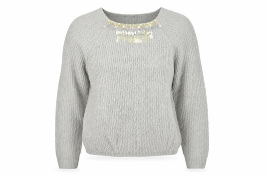 Womens UK Size 12 F&F Grey Pullover Jumper