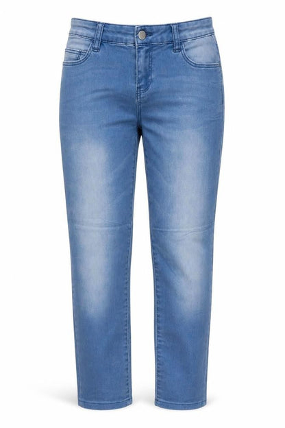 Womens UK Size 8 Denim & Co. Regular Fit Straight Blue Jeans