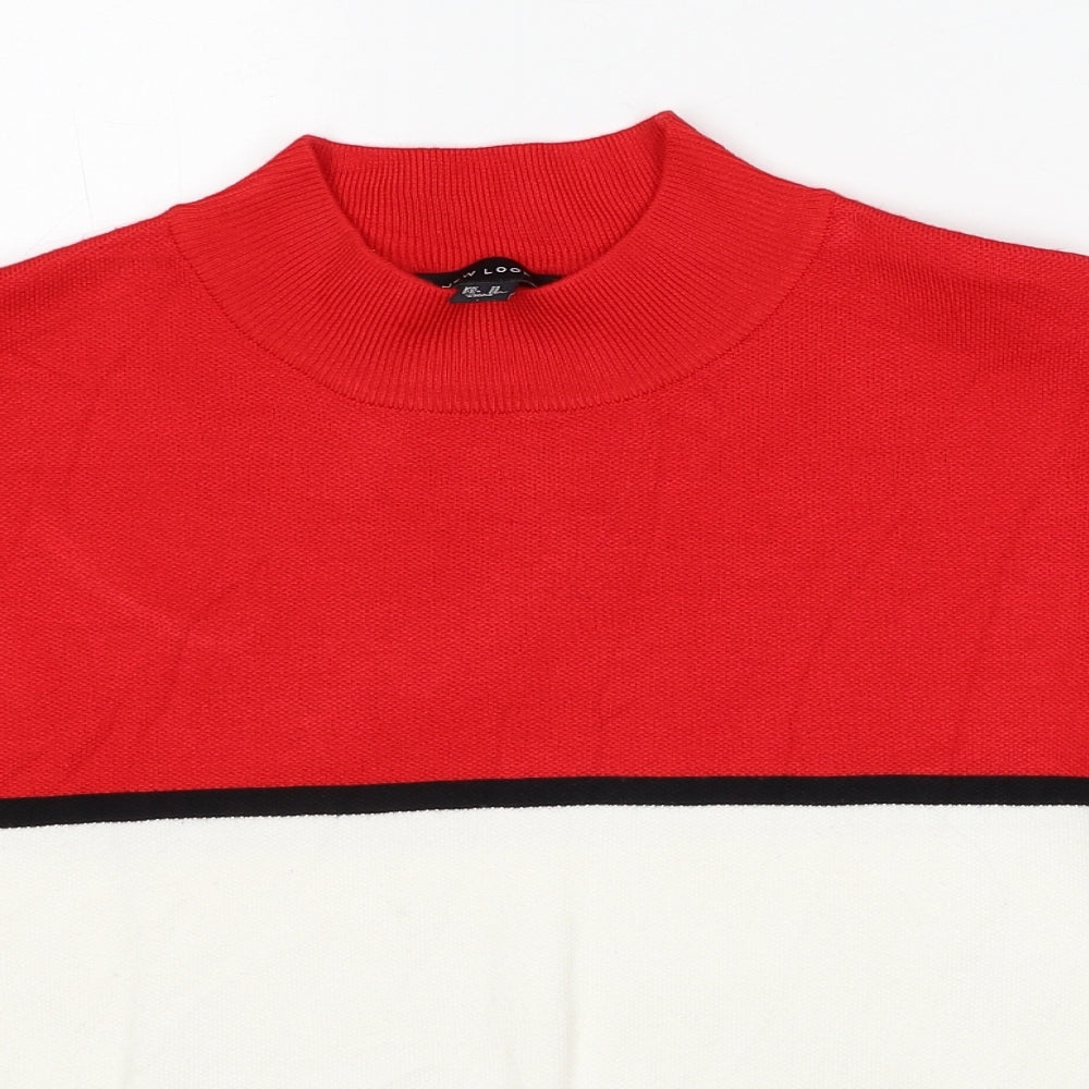 Womens UK Size M New Look Multicoloured Pullover Jumper
