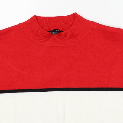 Womens UK Size M New Look Multicoloured Pullover Jumper