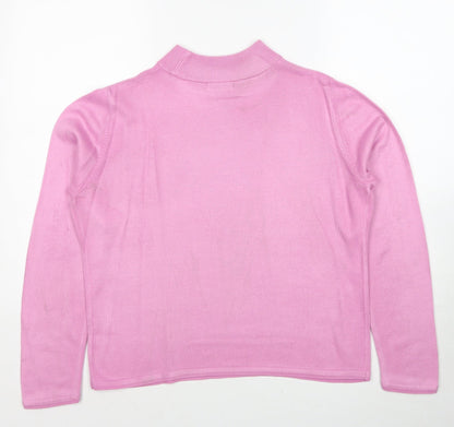 Womens UK Size S Bonmarché Pink Pullover Jumper