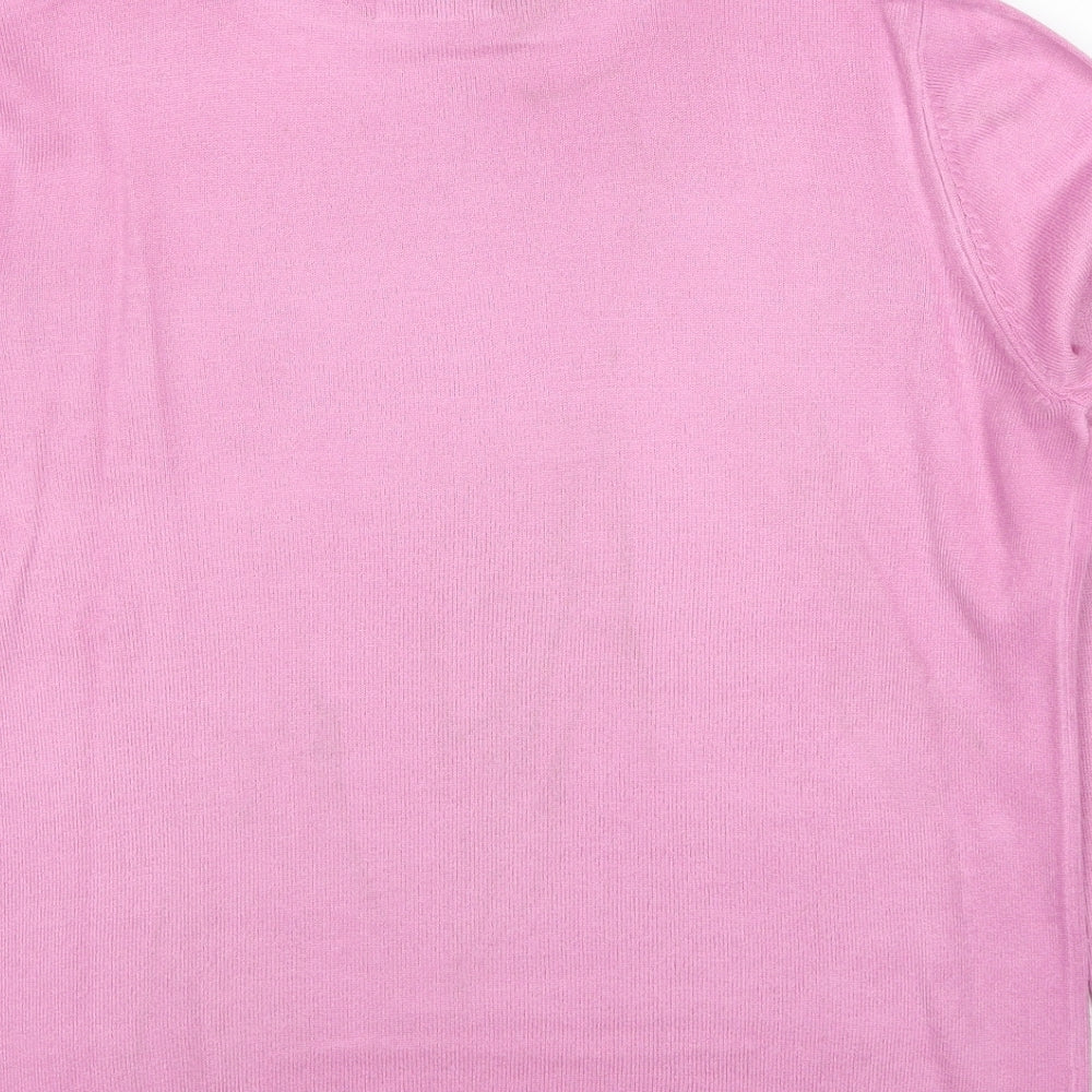 Womens UK Size S Bonmarché Pink Pullover Jumper