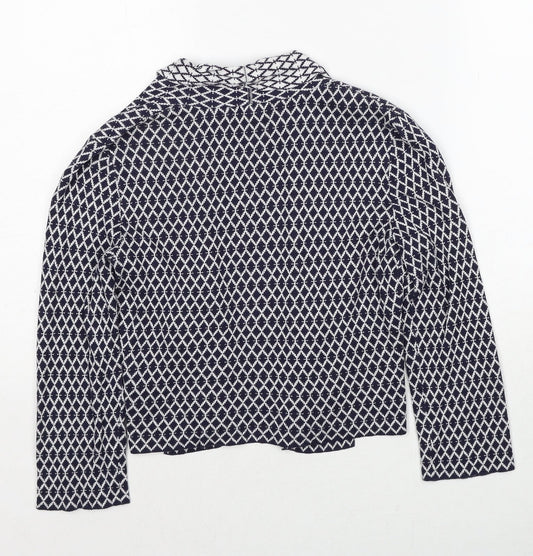 Womens UK Size XS H&M Blue Cardigan Jumper