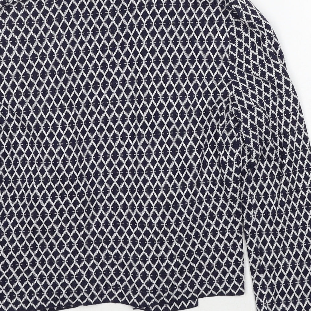 Womens UK Size XS H&M Blue Cardigan Jumper