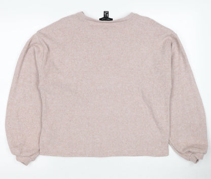 Womens UK Size S New Look Pink Pullover Jumper