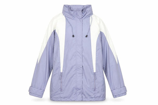 Blancheporte Womens Purple Rain Coat Coat Size 6 Zip