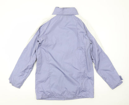 Blancheporte Womens Purple Rain Coat Coat Size 6 Zip