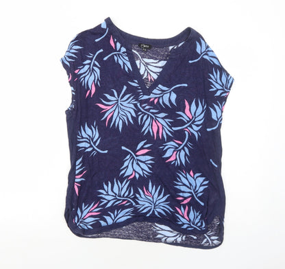Womens UK Size 12 Eureco Blue Basic T-Shirt