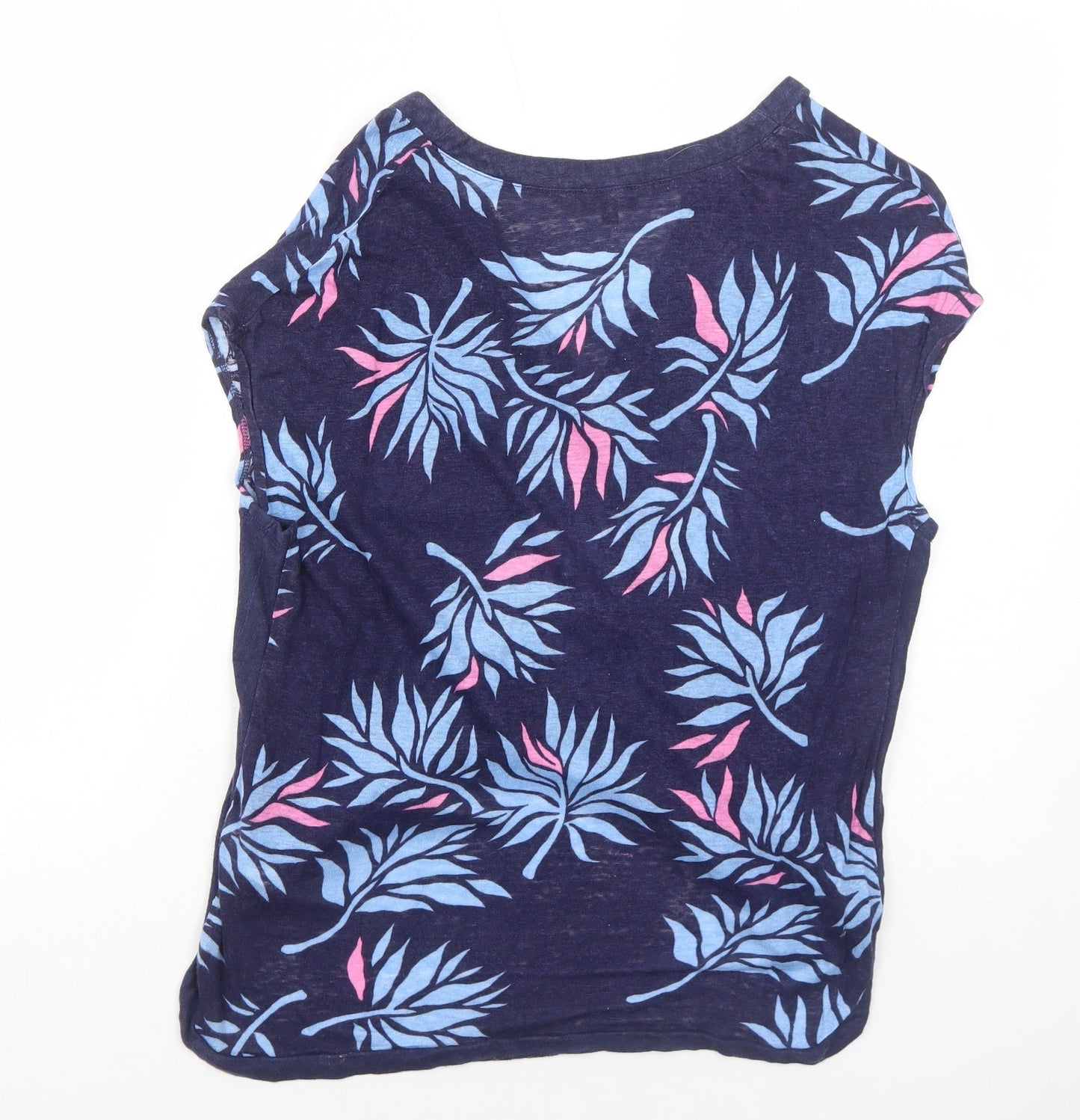 Womens UK Size 12 Eureco Blue Basic T-Shirt