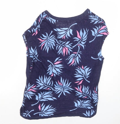 Womens UK Size 12 Eureco Blue Basic T-Shirt