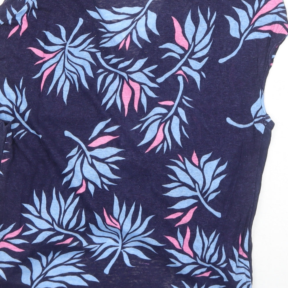 Womens UK Size 12 Eureco Blue Basic T-Shirt