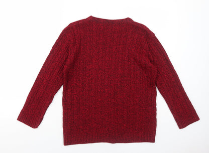 Womens UK Size S Choice Red Pullover Jumper
