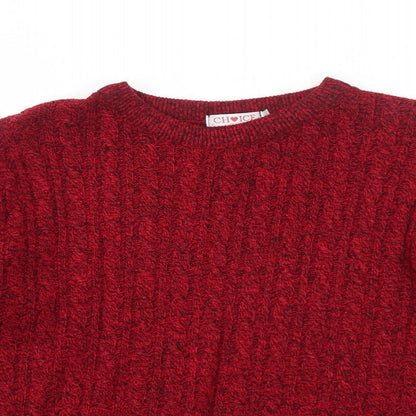 Womens UK Size S Choice Red Pullover Jumper