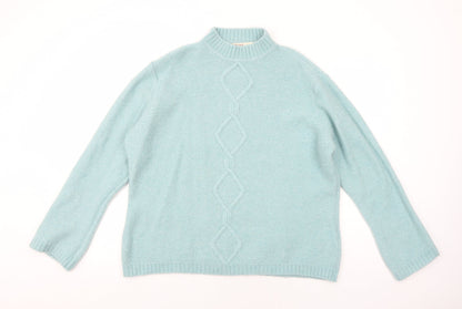 Womens UK Size XL EWM Blue Pullover Jumper