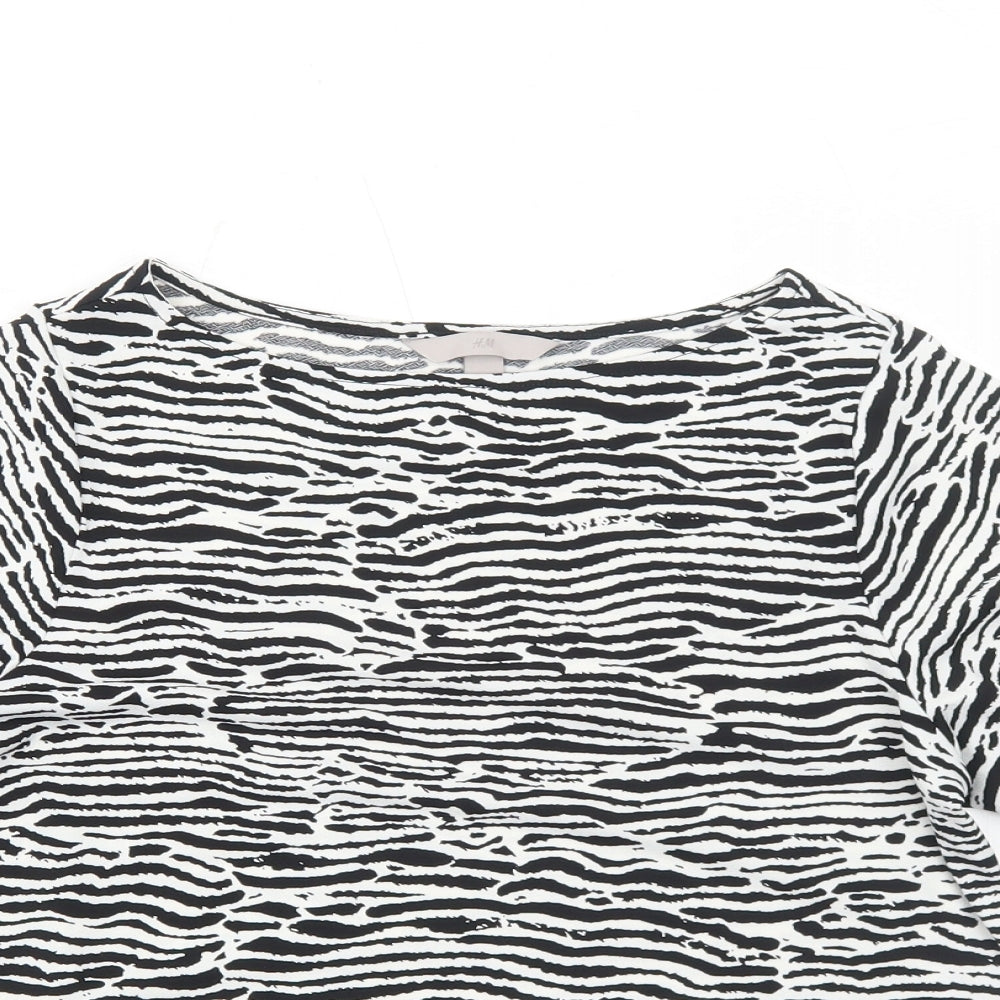 Womens UK Size S H&M White Basic Blouse