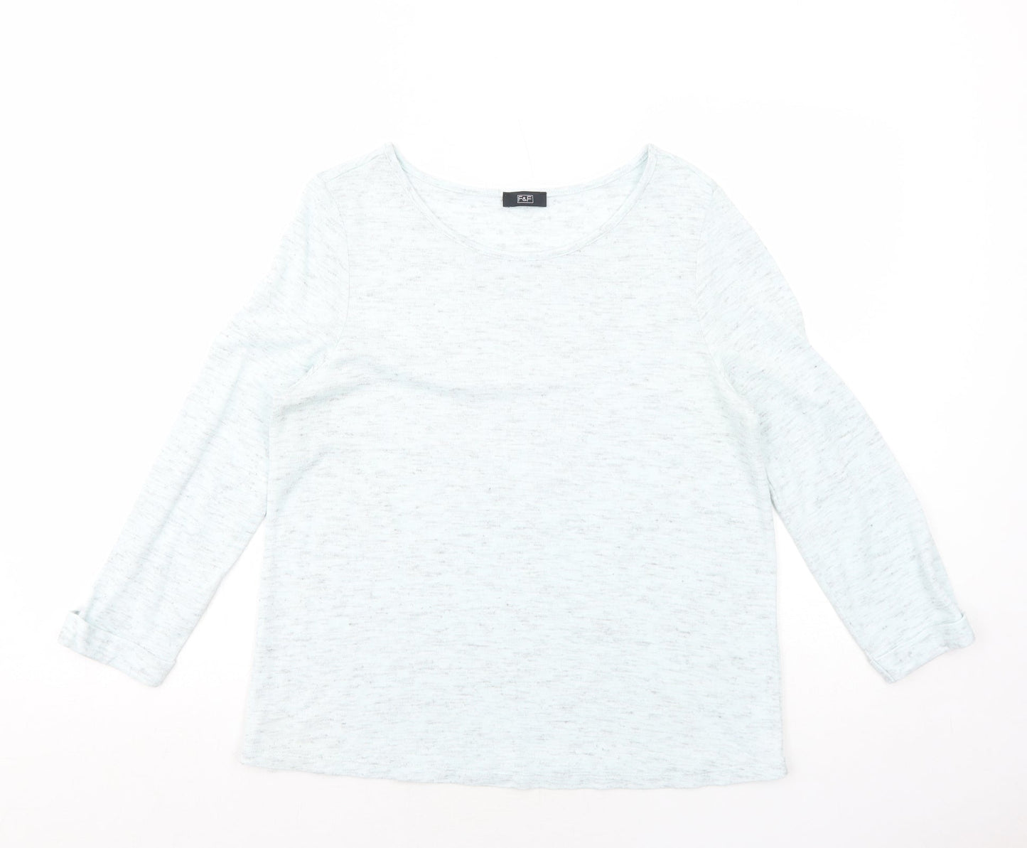 Womens UK Size M F&F Blue Pullover Jumper