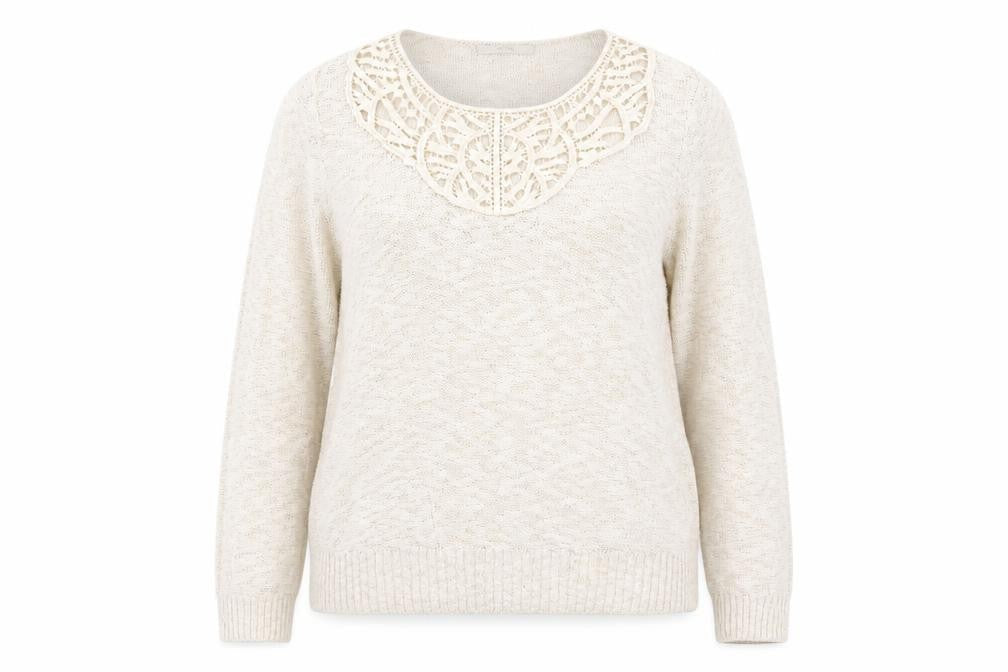 Womens UK Size 16 George Ivory Pullover Jumper