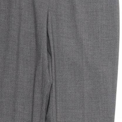 Womens UK Size 14 Marks and Spencer Regular Fit Dress Pants Grey Trousers