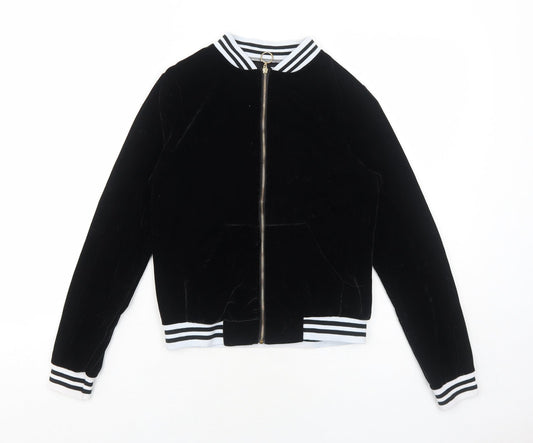 Womens UK Size S Preworn Black Jacket