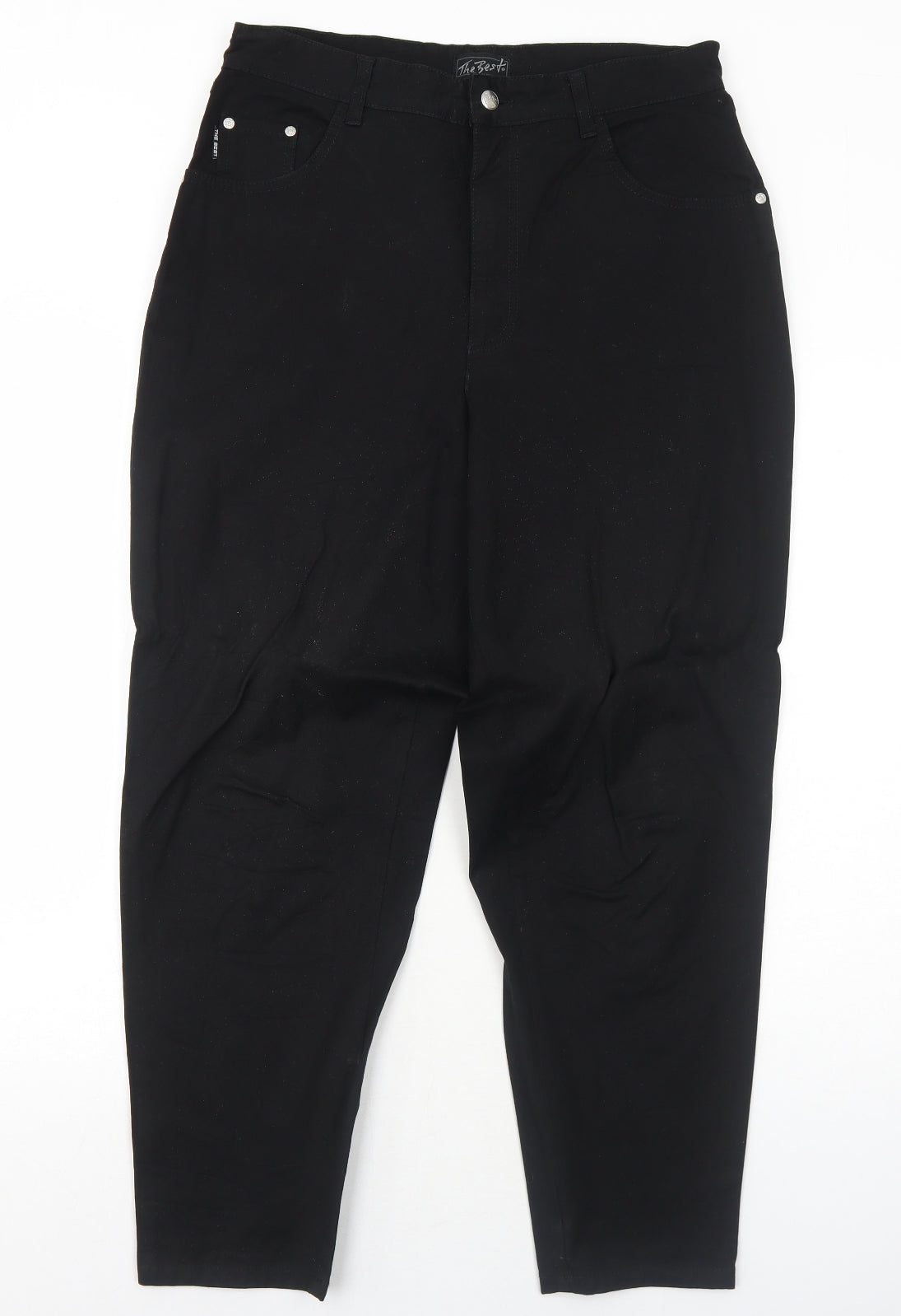 Mens UK Size 32 in The Best Regular Fit Straight Black Jeans