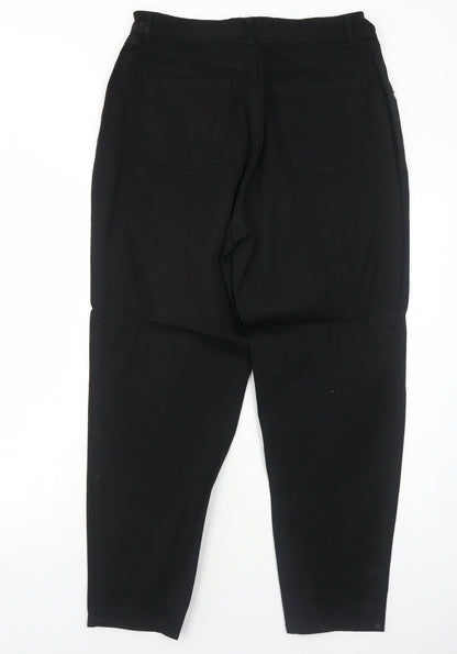 Mens UK Size 32 in The Best Regular Fit Straight Black Jeans